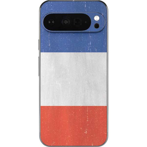 French Flag Distressed Pixel 9 Pro XL Skin